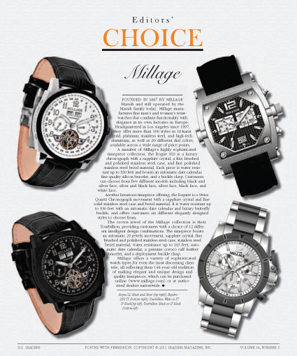 Editors Choice - Millage